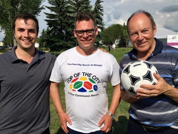 At the Top of the City 36 Hour Continuous Soccer Game at Evansdale Community League - June 23 2018