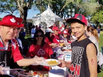 Had a lot of fun serving at Alberta Canada Day Breakfast hosted by Prince Aga Khan Shia Ismaili Council for Edmonton - July 1, 2018