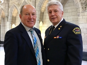 Meeting Edmonton Fire Chief Ken Block in Ottawa - Sept 28, 2017