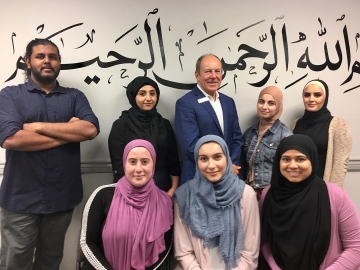 Meeting some of the students hired through the Canada Summer Jobs Grants program at Al Rashid Mosque-Canadian Islamic Centre. July 10, 2018