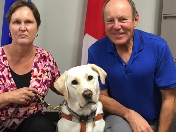 Meeting with Janet Brandy and her service dog Cooper - September 14, 2017