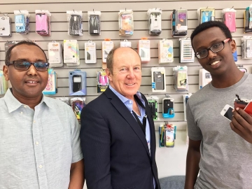 Popped into the Gadget Care Centre  that hired Hidig Kassim this year with help from the  Canada  Summer Job Grants program - July 13, 2018