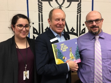 Thanks Principal Scott Horton and teacher Nimeh Awwad. Loved reading to Grade Sixers at Glengarry School - October 10, 2018