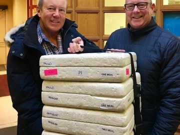 Glad to help deliver with Edmonton Meals On Wheels to seniors in my riding of Edmonton Griesbach with organization board member and lawyer Michael Kirk -January. 23, 2019