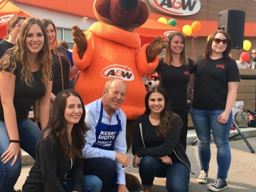 At the Burgers to Beat MS at the 11135 149 St. NW Edmonton A & W location - August 16, 2018
