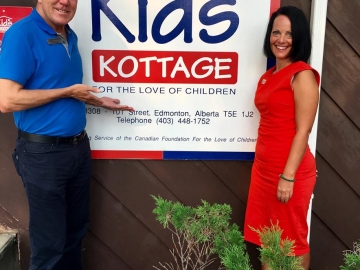 At the amazing Kids Kottage Foundation with executive director Janine Fraser - August 14, 2018