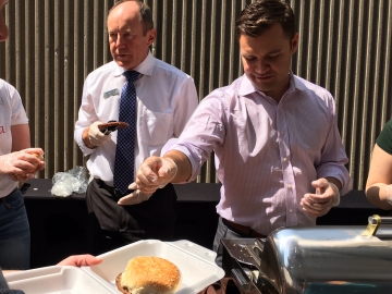 BBQ Fundraiser at the Lord Elgin - Serving Burgers with Matt Jeneroux, MP