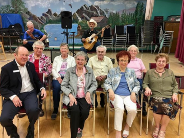 Celebrating May birthdays at the North West Edmonton Seniors Activity Centre - May 5, 2018