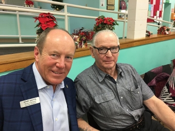 Celebrating birthdays at the North West Edmonton Seniors Society - Jan 5, 2018