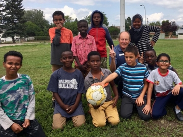 Excellent checking out the good work done by the Edmonton Mennonite Centre for Newcomers at their summer camp - July 24, 2018