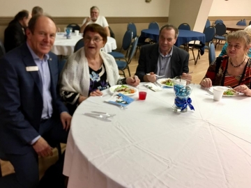 Glad to bring greetings to residents and staff at St. Josaphat’s Senior Citizens Residence Christmas dinner - December 17, 2018