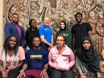 Great to meet up with students at the Africa Centre involved in putting on a summer camp - August 15, 2018
