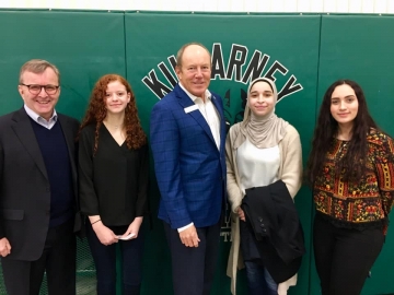 I had an amazing visit to Killarney Junior High School today where Senator Grant Mitchell and I gave a talk to Grade 9 students - February 8, 2019