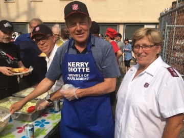 It was a real pleasure to help serve at the Salvation Army Client BBQ - July 26 2018.