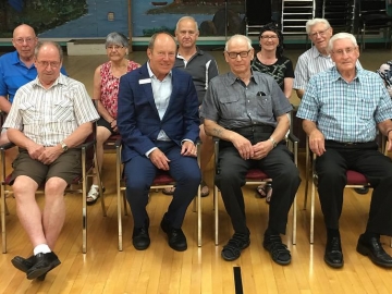 Meeting all the  July birthdays today at North West Edmonton Seniors Activities Centre - July 6, 2018
