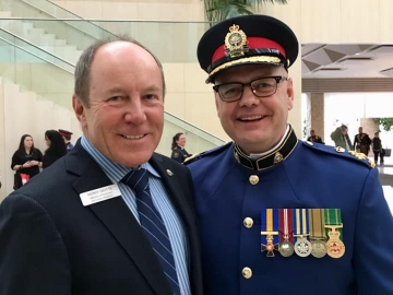 glad to attend the swearing-in ceremony for new Edmonton Police Service Chief Dale McFee - February 1, 2019